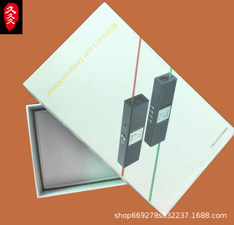 厂家直销天地盖 礼品盒 彩盒 测距仪包装盒含内衬包装 加LOGO烫金