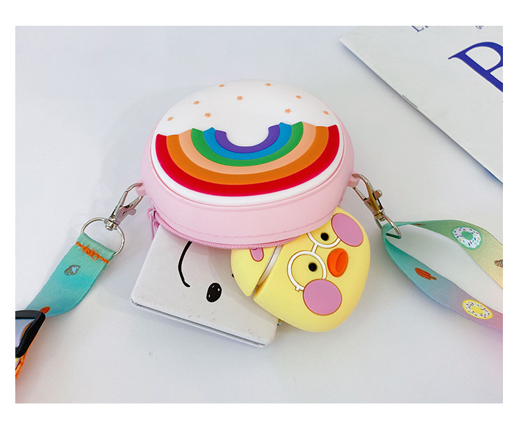 New Cute Rainbow Children's Silicone Coin Purse Wholesale Nihaojewelry display picture 2