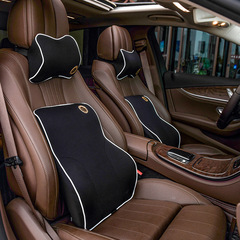 Car Waist Cushion Memory Foam Waist Pad Back Support Waist Support Cushion Car Car Seat Headrest Set 