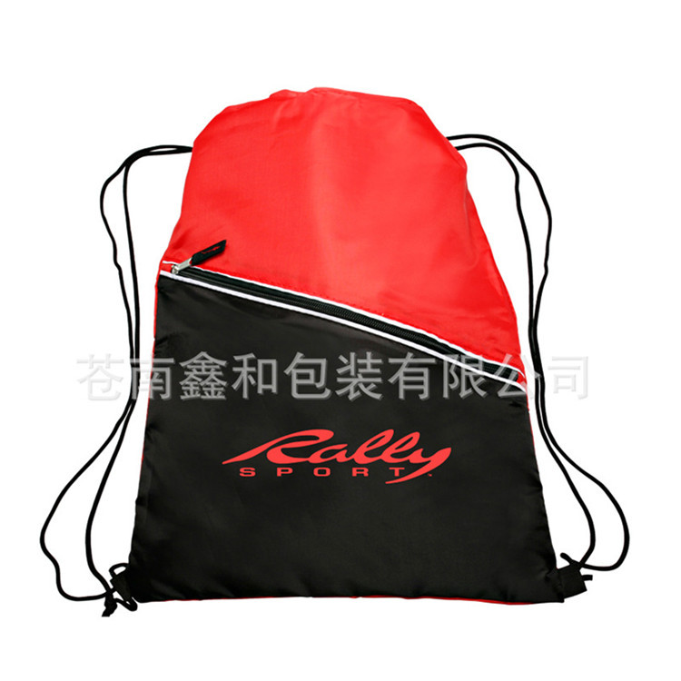 210d束口涤纶袋 外贸束口背包运动网布双肩包 环保抽绳袋定 制