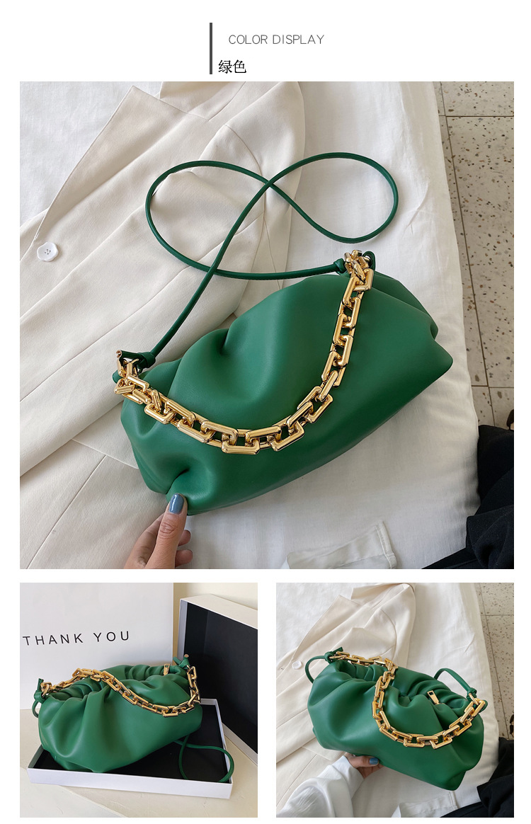 Popular Women's Summer New Fashion One Shoulder Underarm Cloud Messenger Bag Wholesale display picture 3