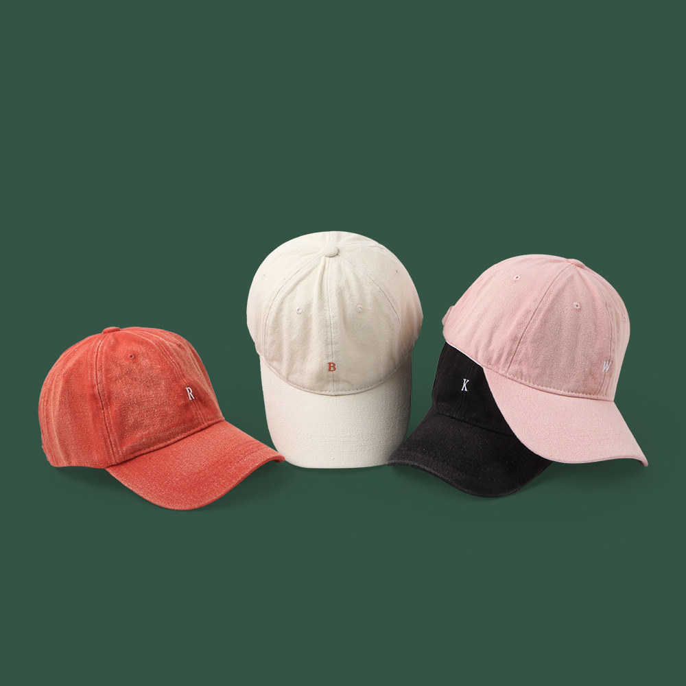 Ins Die Gleiche Alte Graue Retro-gewaschene Lässige Baseball Kappe Europäische Und Amerikanische Unisex-hut Mit Gebogener Krempe Sonnenschutz-sonnenhut display picture 16