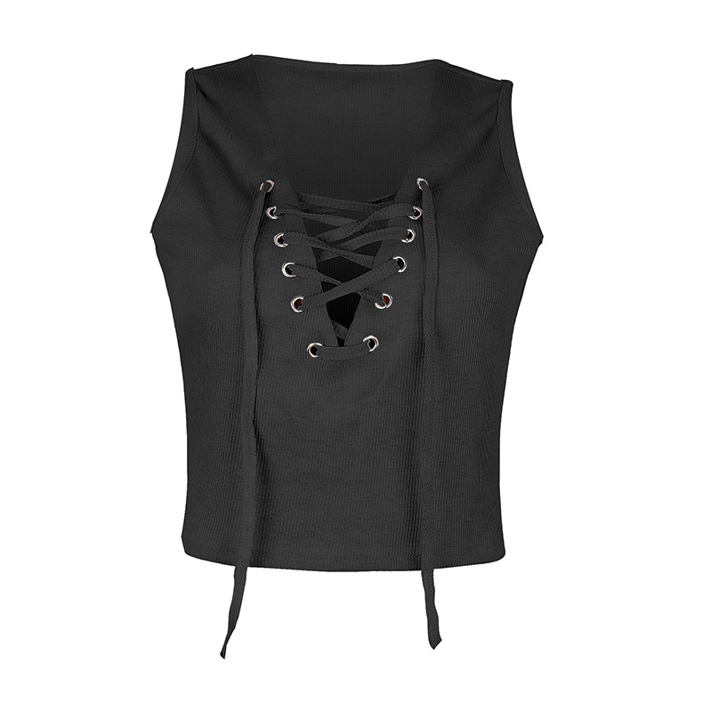 Women s V-neck straps Slim sleeveless vest NSKX8445