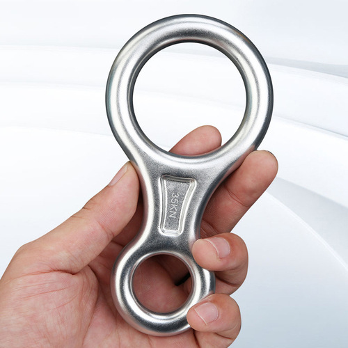 Outdoor rock climbing and mountaineering equipment rappel 8-figure ring descender high-altitude descending device protector figure-8 ring wholesale