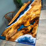 Современный Роскошный смола дерево Прибрежный стол океан стол прямоугольник гостиная офис чайный стол завод может быть доступен сделанный на заказ