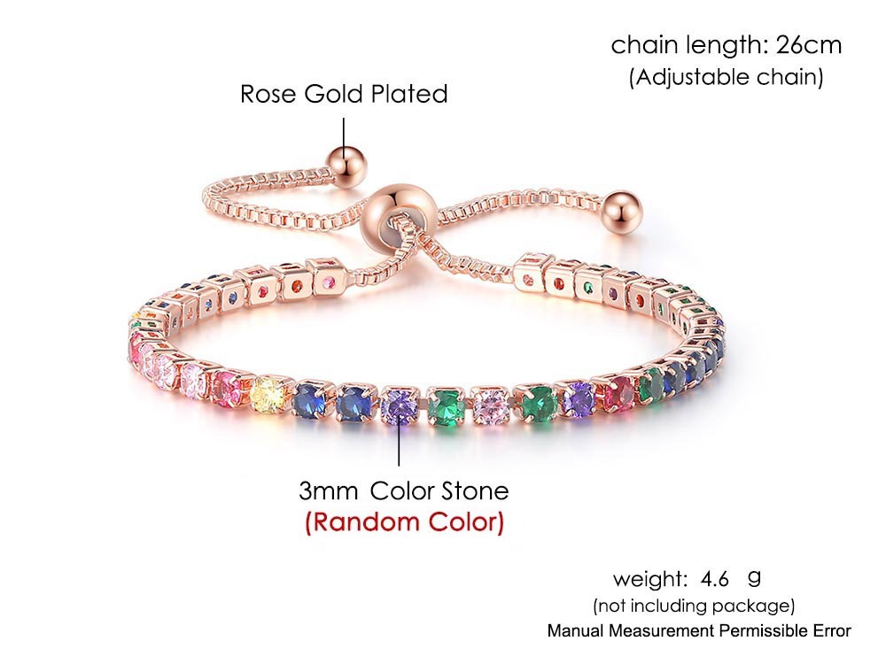 Fashion Geometric Copper Plating Zircon Bracelets 1 Piece