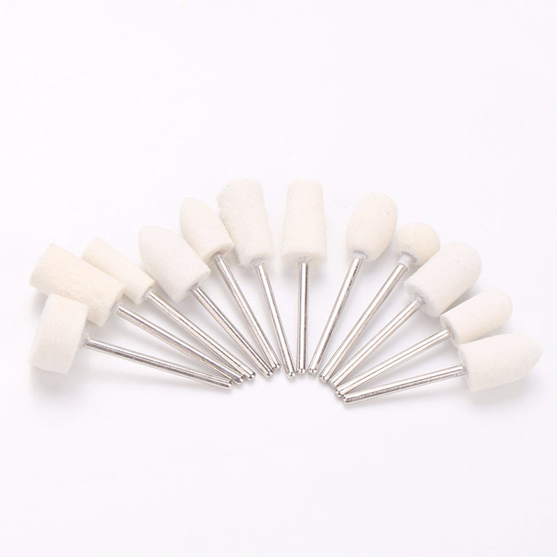 Transfronterizo clavo máquina de pulir eléctrica de lana de molienda cabeza de pulido de lana molienda cabeza 12 tipos de grupos traje de molienda cabeza