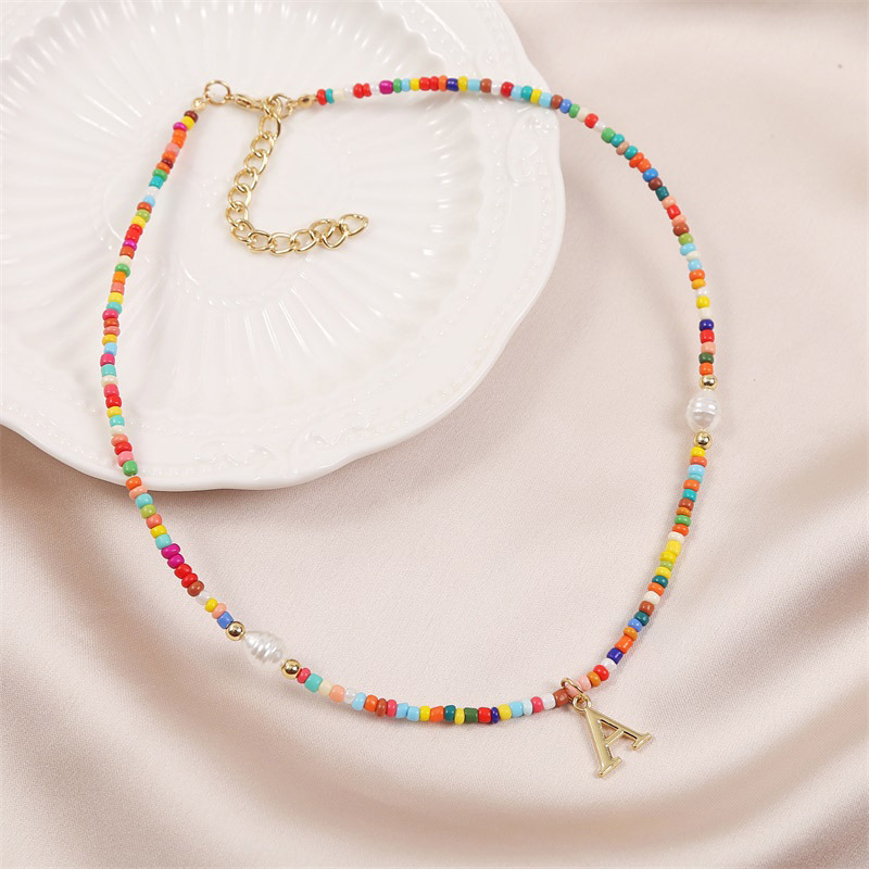 Collier De Perles Colorées Bohème display picture 6