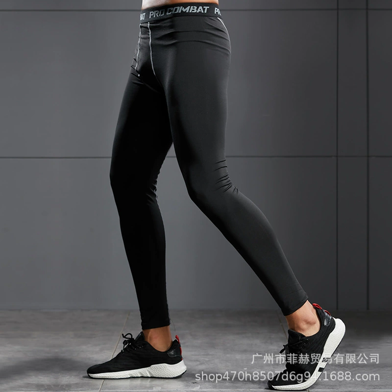 Леггинсы Мужская одежда для фитнеса на флисовой подкладке Спортивные тренировочные баскетбольные шорты Укороченные быстросохнущие высокоэластичные Леггинсы для бега