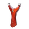 Street Olympic slingshot with flat rubber bands from natural wood stainless steel