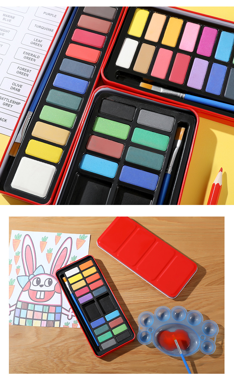 200g Weight Watercolor Pen Stationery Type 1 Piece Quantity Class, Learning Occasion Resin, Toner Material Color Block Pattern Retro Style 1 Piece Color Block Class Learning Resin Toner Retro Watercolor Pen