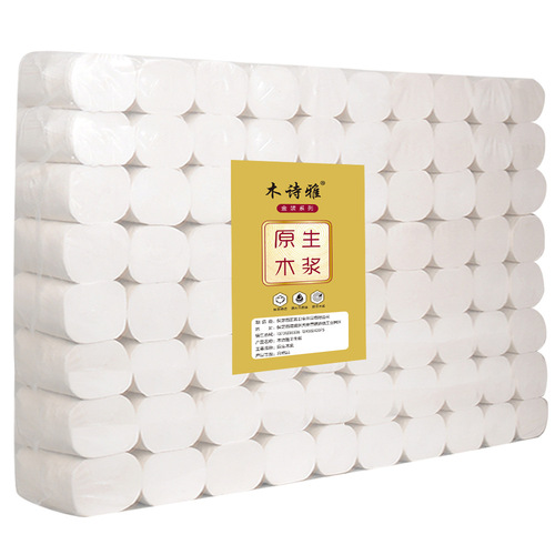 Factory wholesale 10 pounds 32-roll large pack toilet paper, family economical pack 5-layer tissue paper handkerchief bathroom tissue