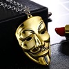 Mask, pendant, necklace suitable for men and women, chain, new collection