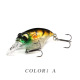 2 Pcs Small Deep Diving Crankbaits 38mm 8g Hard Artificial Baits Minnow for Bass Pesca Carp Perch Fishing Lures Tackle