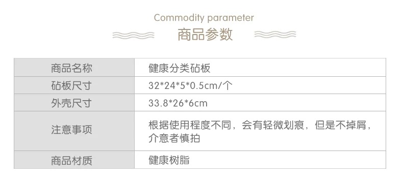 创意家庭分类砧板塑料切菜板切水果砧板辅食刀板底部镂空方便沥水详情2