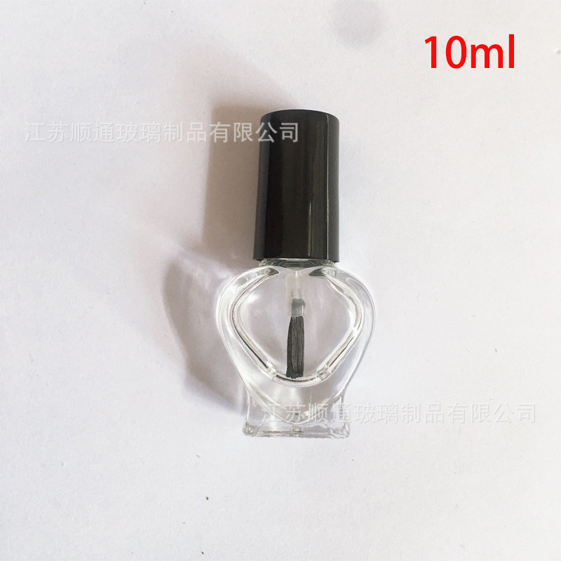 Botellas Vidrio para Esmalte 5–15 ml — Con Brocha (Transparente)