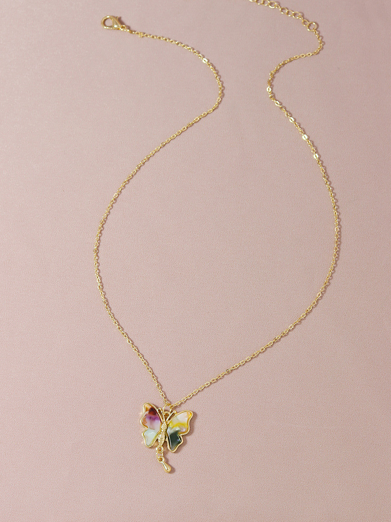 Fashion cute butterfly womenu0027s necklace wholesale