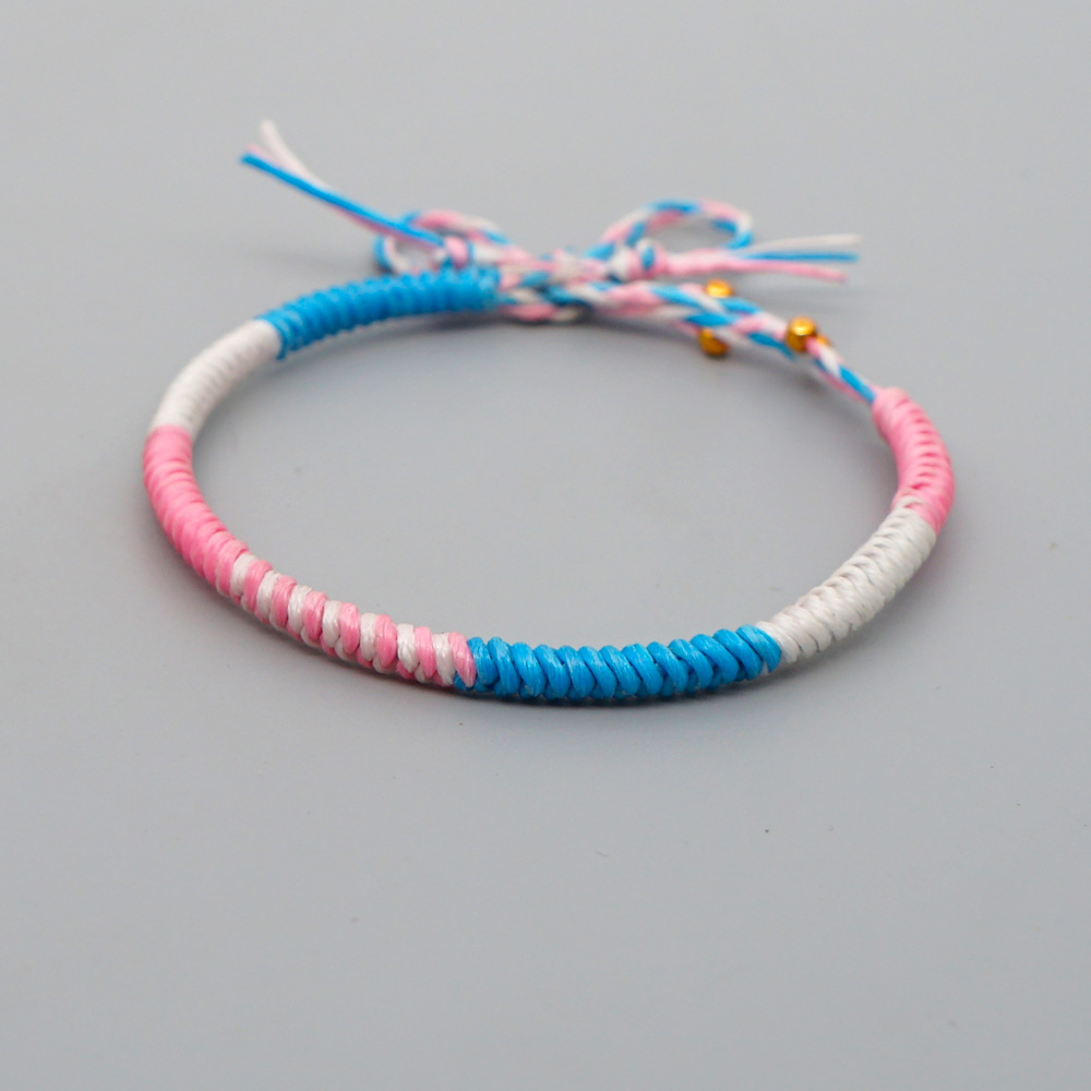Explosion Small Commodity Bracelet Simple Wax Rope Woven Colorful Natal Rope Bracelet Handmade Jewelry Wholesale Nihaojewelry display picture 12