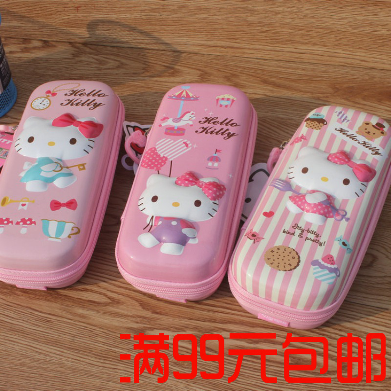 OurGame pencil Stationery Hello Kitty capacity pupil children lovely Cartoon Pencil bag Stationery wholesale