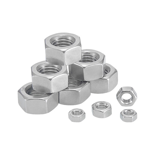 Factory direct sales 304 stainless steel nut external hexagonal nut DIN934 wholesale nut