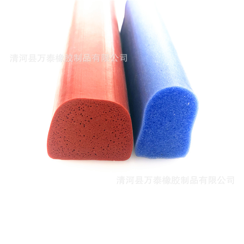 批发 除尘设备配件油烟机D型硅胶条 半圆型硅胶发泡条