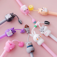 Cat Rabbit Pig Hamster Cartoon Neutral Pen Girl's Heart Ins Student Water Pen Cute Pet Animal Paradise Pen