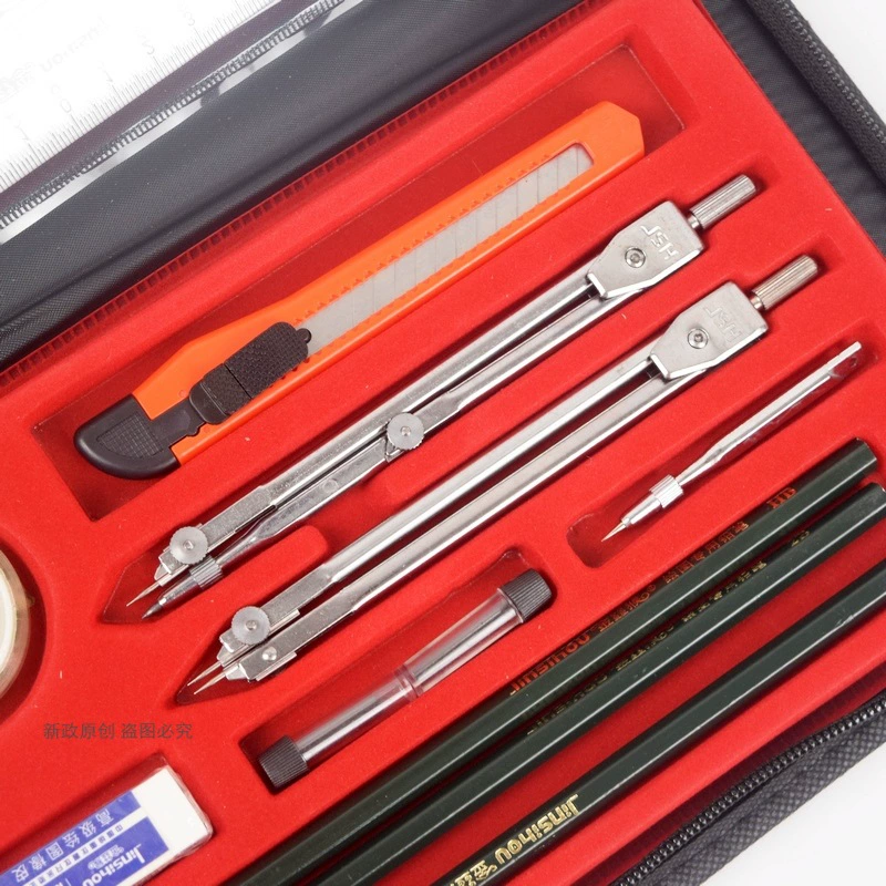 Набор инструментов для рисования Golden Monkey 5025 Dr. Drawing Drawing Tool Package Drawing Instrument Black Packaging