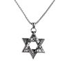 Retro double-sided pendant stainless steel, necklace, European style, punk style