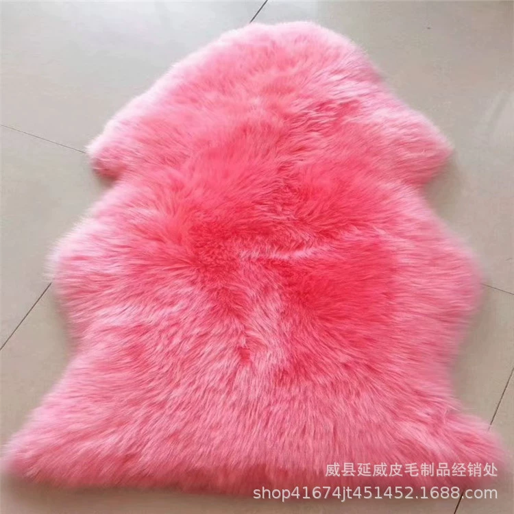 Оптовая Продажа с фабрики Австралия цельная овчина шерсть бесплатная кожа гостиная спальня коврик диван подушка стул подушка