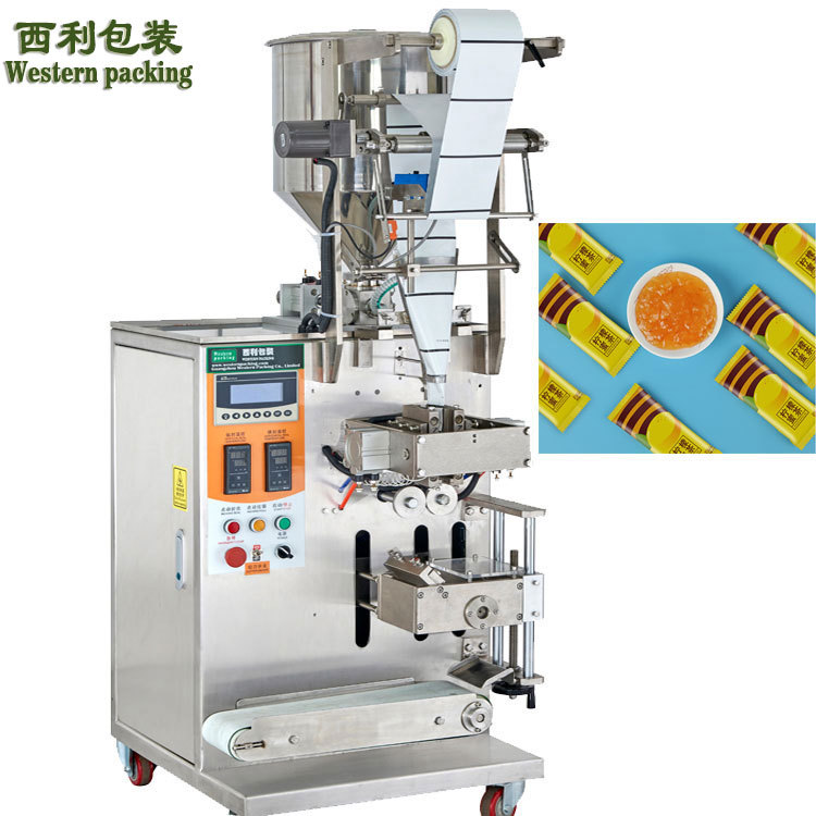 机械工厂销外卖油醋汁包装机 酱料立式包装机 小袋液体灌装包装机