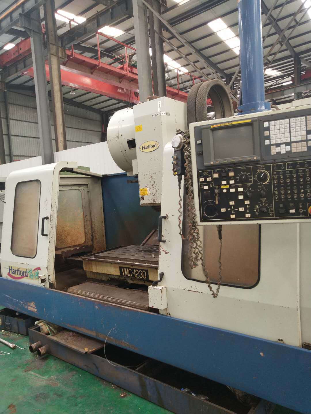 出售二手[台湾协鸿1230A立式加工中心] 二手加工中心发那科系统