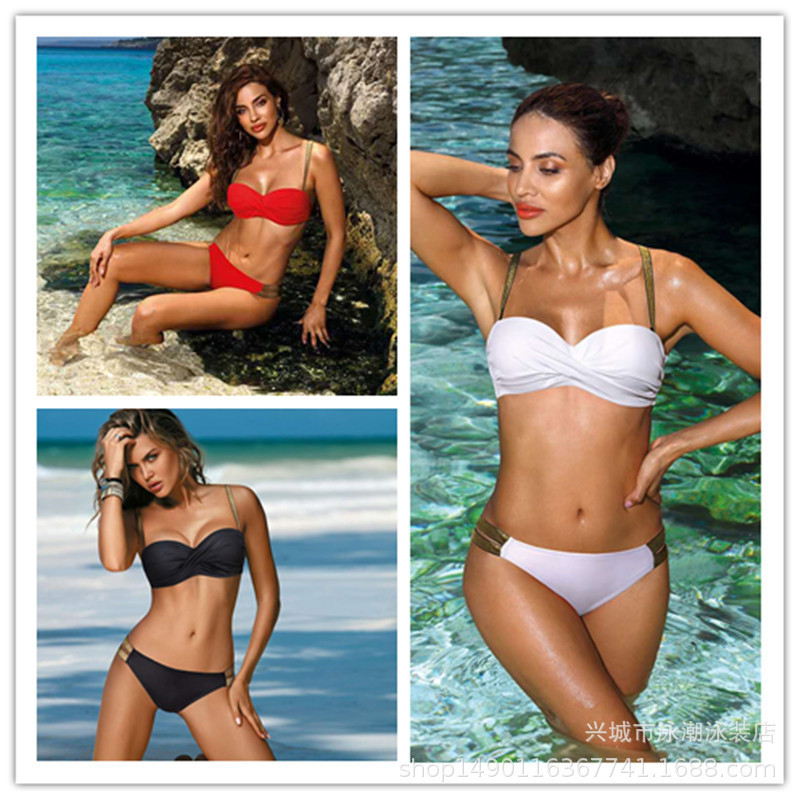 Swimming Trend Cross-Border Export 2022 New European and American Bikini Amazon Split Bikini Fashion Bikini Swimsuit Swimming Trend Cross-Border Export 2022 New European and American Bikini Amazon Split Bikini Fashion Bikini Swimsuit
