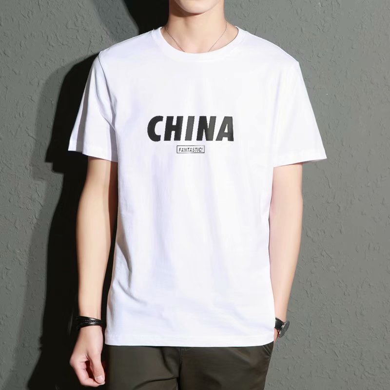 2020 nueva camiseta de manga corta de verano marca de moda masculina ropa de hombre Camiseta de verano de media manga suelta ropa de hombre