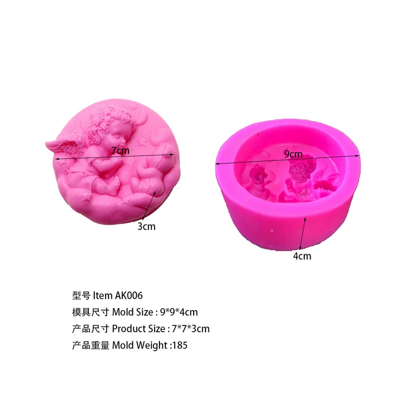 Silicone mold, decorations, oil, soap mold