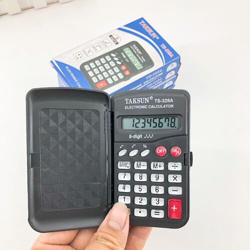 DXN 328A black boxed clamshell calculator eight-digit small portable primary school student computer wholesale