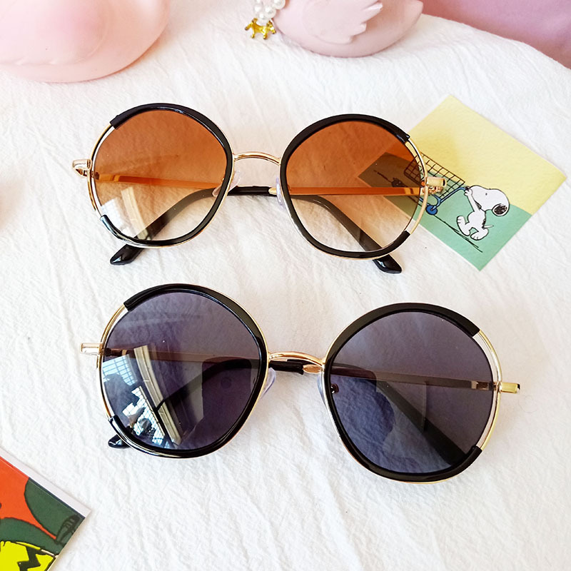 Childrens sunglasses new fashion baby sunglasses round UV protection glasses wholesale nihaojewelrypicture5