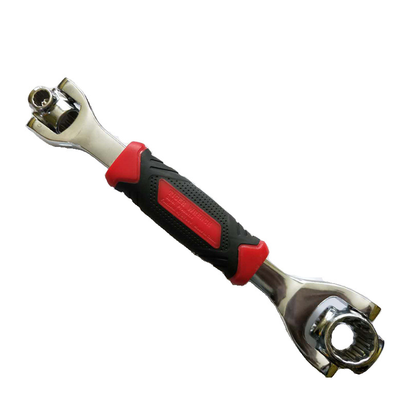 Inventario de ocho en una llave de manga de 6 ángulos 52 en 1 llave de hueso de perro de doble cabeza llave de ciruela