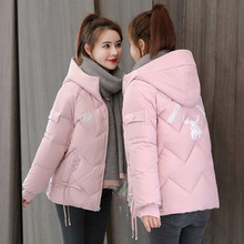 冬季棉服女短款20201年新款韓版寬松大碼加厚棉衣棉外套一件代發