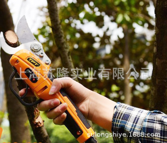 传峰58V电动果树剪刀 充电式园林修枝剪 果树剪枝剪