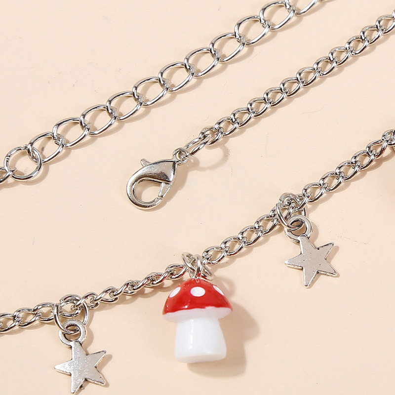 Bohemian Star Mushroom Anklet display picture 7