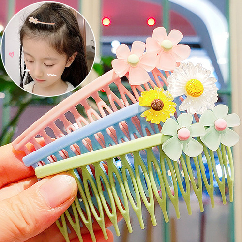 Children's hairpins for broken hair, anti-slip hair accessories, baby hair combs, little girls cartoon combs, bangs clips, girls' hairpins