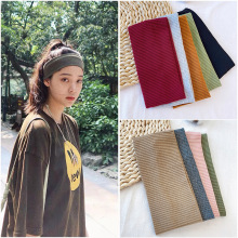 针织运动发带女洗脸网红头巾发箍女百搭外出跑步发套瑜伽吸汗发卡