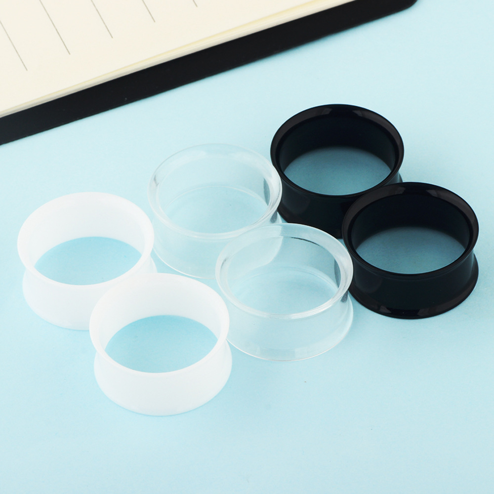 Cross-Border Hot Selling Acrylic Double Horn Ear Expander Plug - Auricle Body Piercing Jewelry for Amazon Wish detail image 11