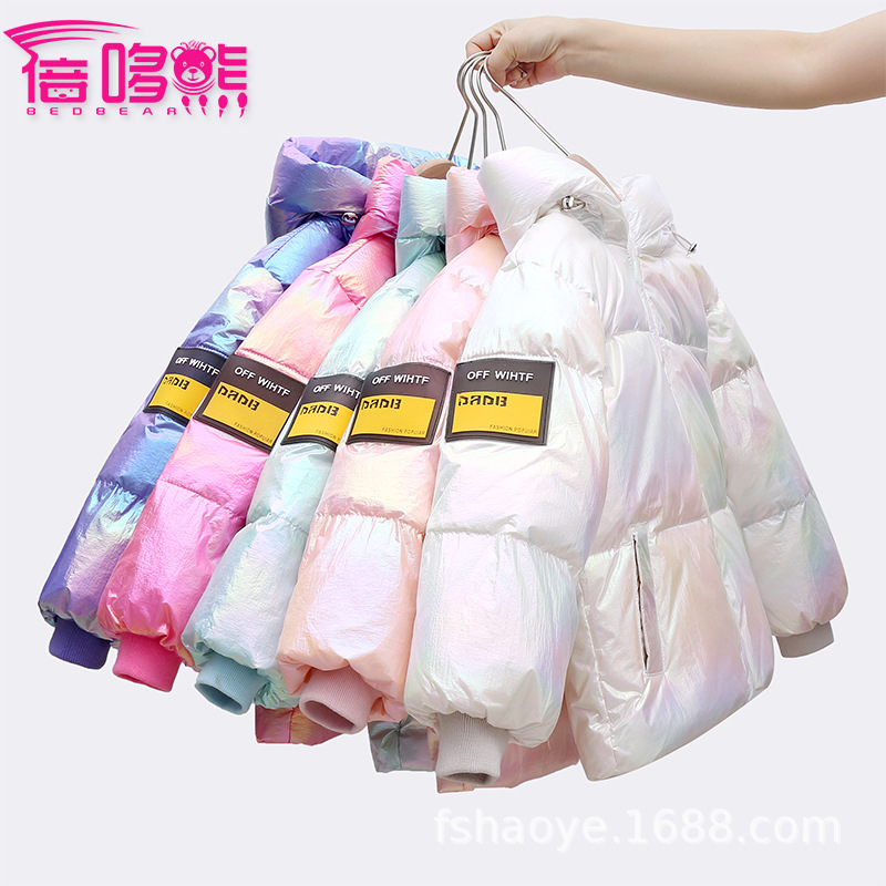 new pattern Duck fashion Colorful thickening Hooded Disposable Winter clothes children Warm down clothes