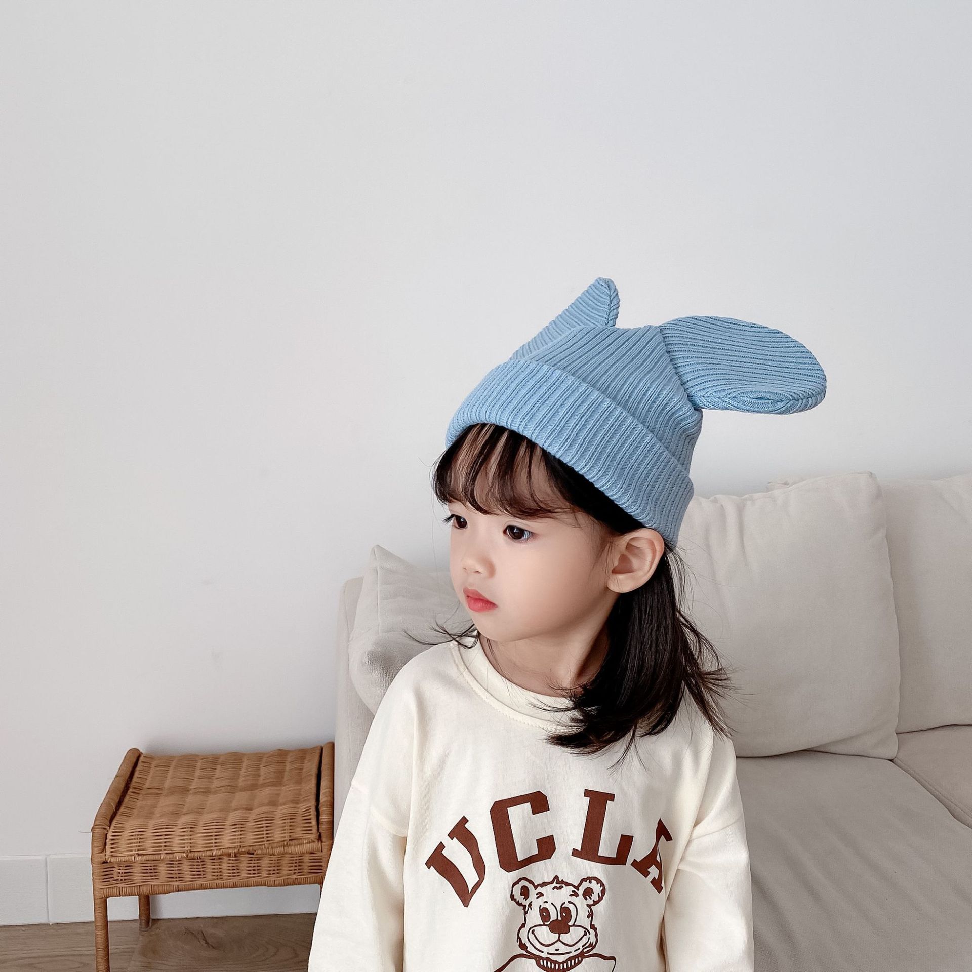 Children's Knitted Big Ear Woolen Hat display picture 9