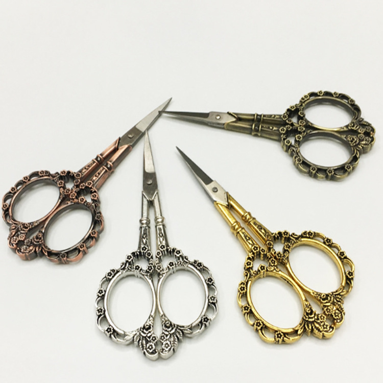 厂家直销 欧式不锈钢古典梅花剪 ZAKKA手工复古小剪刀