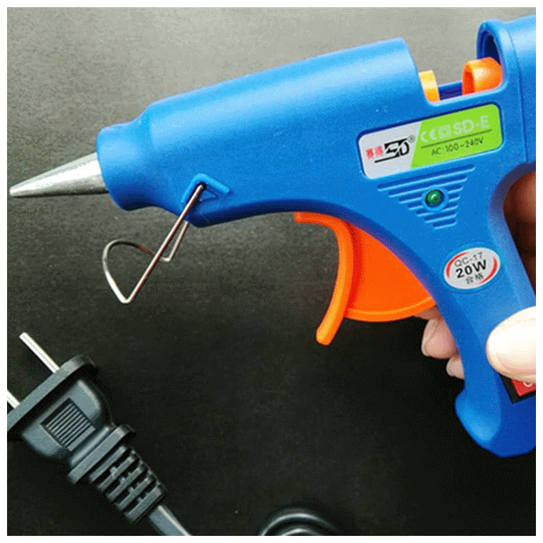厂家销售好用20W热熔胶枪不漏胶胶枪7mm热熔胶棒省电省时使用方便|ms