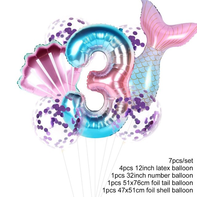 Fengrise-7pcs-lot-Mermaid-Tail