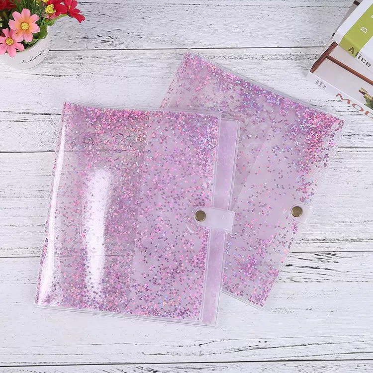 学生创意精美彩印PVC书皮EVA书皮手帐本流沙日记本卡本书皮书套