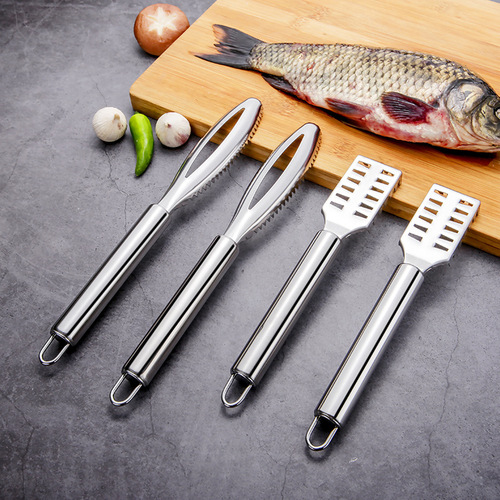 Wholesale stainless steel fish scale planer, household scale scraping tool, kitchen gadgets, commercial fish killing and scaling tool